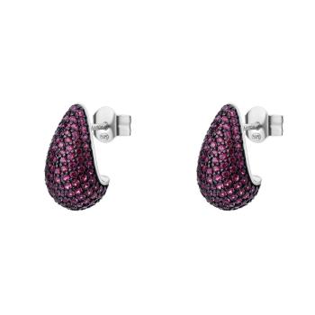 Brosway Cercei de argint cu zircon roz Passion Ruby Fancy FPR123