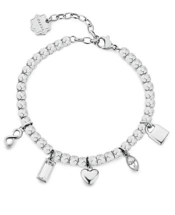 Brosway Brățară romantică din mărgele cu pandantive Chakra BHKB249
