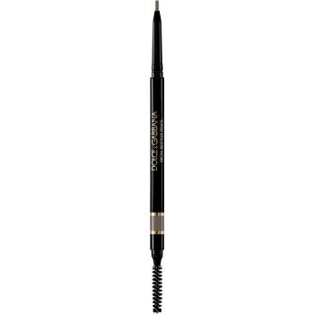 Dolce&Gabbana Brow Restyler Pencil creion pentru sprancene cu pensula culoare 02 Dark Blonde - Neutral Soft Brown 0.09 g