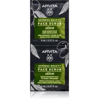 Apivita Express Beauty Exfoliating Face Scrub Olive peeling intensiv de curățare faciale 2 x 8 ml