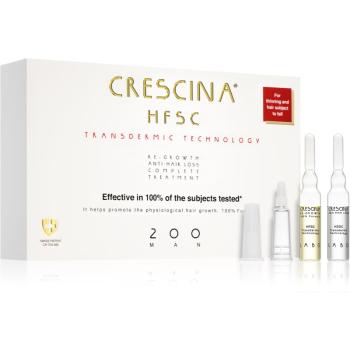 Crescina Transdermic 200 Re-Growth and Anti-Hair Loss tratament pentru stimularea creșterii părului și anti-cădere pentru barbati 20x3,5 ml