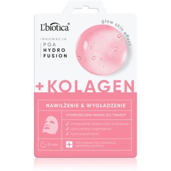 L’biotica PGA Hydro Fusion + Collagen mască intensă cu hidrogel cu efect de netezire 1 buc