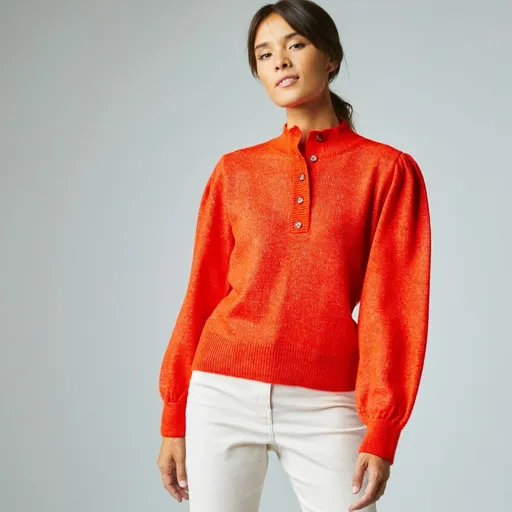 Pulover cu mâneci lungi bufante