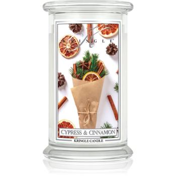 Kringle Candle Cypress & Cinnamon lumânare parfumată 624 g