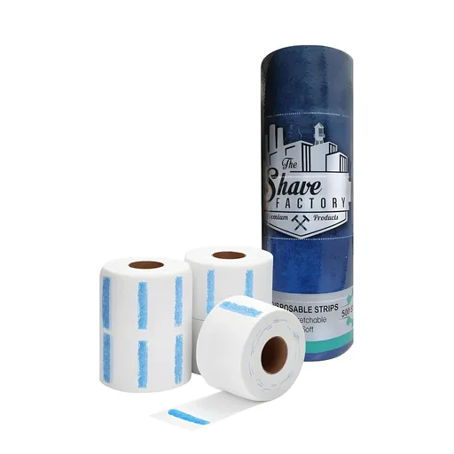 Gulere Frizerie din Hartie Absorbanta Shave Factory - Set 5 Role x 100 Buc