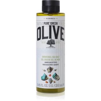 Korres Pure Greek Olive & Sea Salt gel de dus revigorant 250 ml