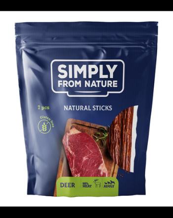 SIMPLY FROM NATURE Recompense sticks cu carne de caprioara pentru caini 7 buc.