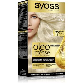 Syoss Oleo Intense Culoare permanenta pentru par cu ulei culoare 10-50 Light Ashy Blond 2x50 ml