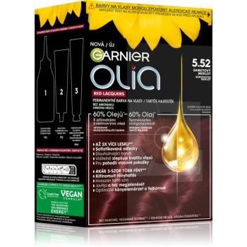 Garnier Olia Big Kit Culoare permanenta pentru par culoare 5.52 Glassy Merlot 1 buc