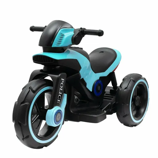 Motocicletă electrică pentru copii Baby Mix Policealbastră, 100 x 50 x 61 cm