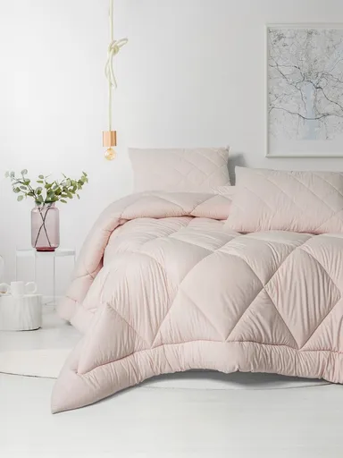 Set de cuvertură dublă XL, L'essentiel Maison, Softwash, Poliester, Roz