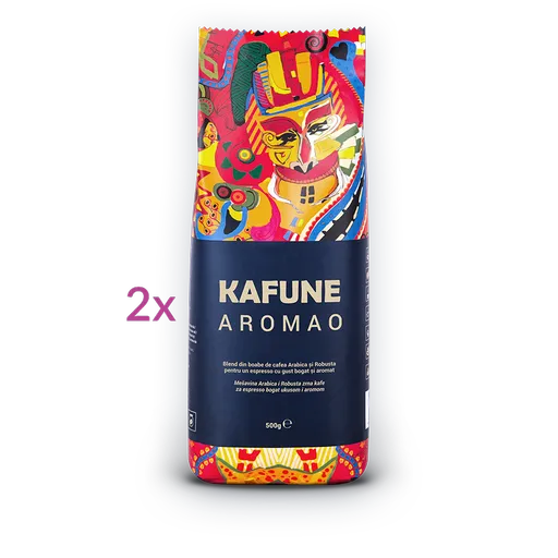 Kafune Cafea Boabe Aromao - Blend Superior De Cafea Boabe 1kg Pentru Espresso, Cu Un Retrogust Plăcut De Lămiță
