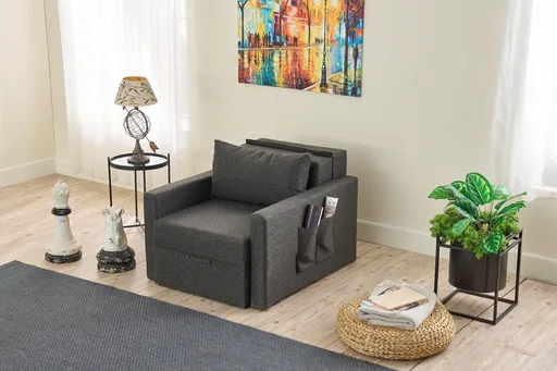 Fotoliu extensibil, Atelier del Sofa, 825BLC4733, Antracit