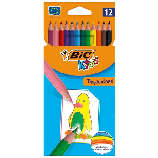 BIC Kids Tropicolors Creioane colorate diverse culori