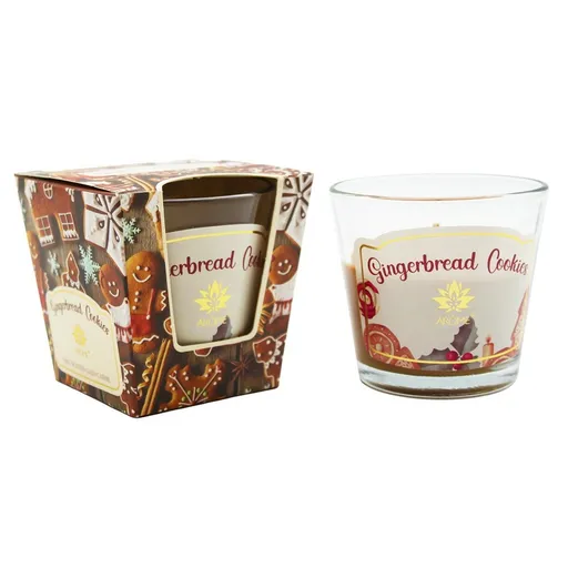 Lumânare parfumată în sticlă Arome Ginger BreadCookies, 120 g