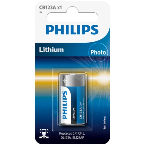 Philips Baterie CR123A 3 V, litiu foto