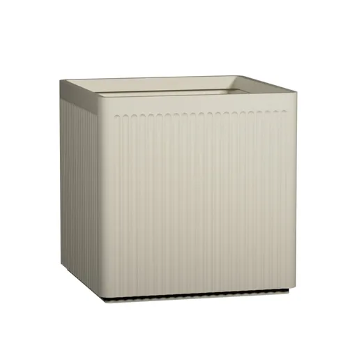 Pottery Pots Ghiveci de flori Block Linea, alb matasos, dimensiuni multiple - Ghivece ceramice mărimea: M - 40 x 40 x 40 cm