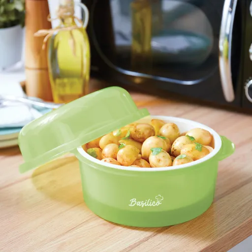 Recipient pentru gătirea cartofilor la microunde