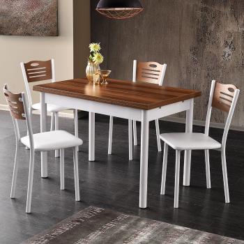 Jedálenský stôl Polo Walnut White