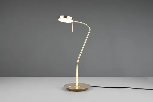 Lampa de masa Monza, TRIO, 19x46x57 cm, 12W, 1x SMD, metal, bronz mat