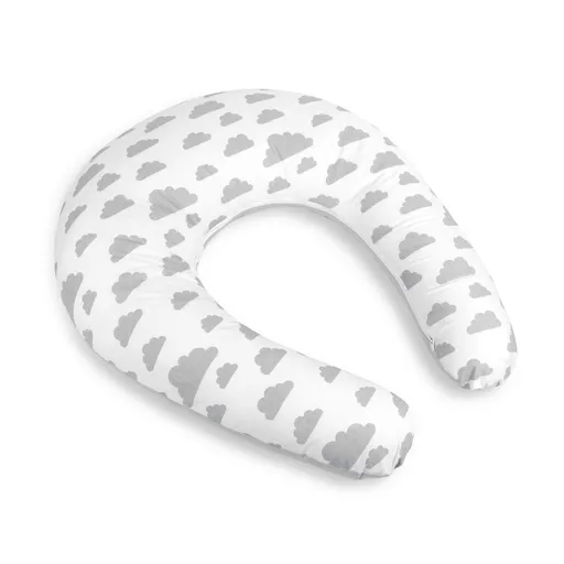 Pernă de alăptare Bellatex Clouds gri , 180 cm