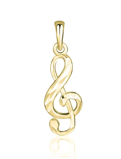 JVD Pandantiv placat cu aur Cheia Sol SVLP1115XH2GO00