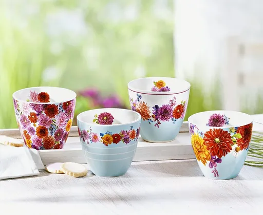 Căni Dahlia, set de 4 bucăți