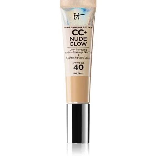 IT Cosmetics Your Skin But Better CC + Nude Glow crema CC pentru o piele mai luminoasa SPF 40 Fair Light 32 ml