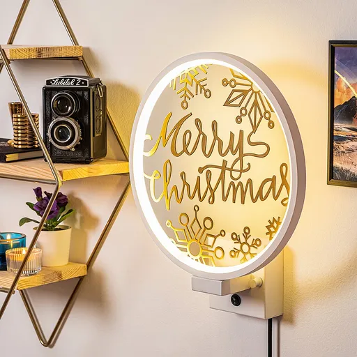 Aplica de perete, Opviq, 526SHD1159, Alb/Auriu