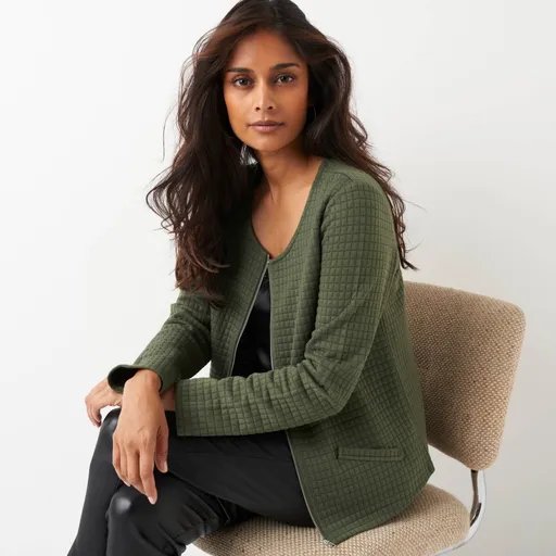 Jachetă matlasată cu fermoar