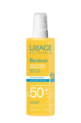 Uriage Spray de protecție solară SPF 50+ Bariesun (Invisible Spray) 200 ml