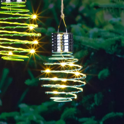 Lumină suspendată solară Spirală