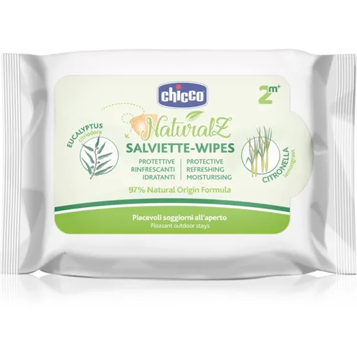 Chicco NaturalZ Protective & Refreshing Wipes șervețele anti-țânțari 2 m+ 20 buc
