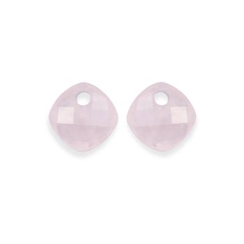 Sparkling Jewels Pandantive pentru cercei din cuarț roz EAGEM13-CC