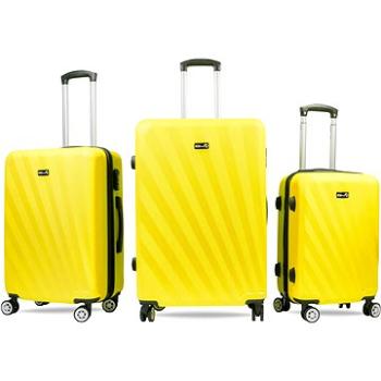 Aga Travel Súprava cestovných kufrov MR4653 Žltá (MR4653-Yellow)