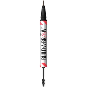 Maybelline Marker și gel pentru sprâncene Build A Brow (Brow Pen + Sealing Gel) 262 Black Brown