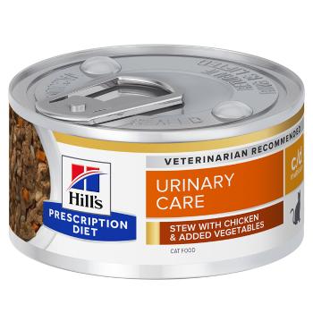 12x82g Hill´s Prescription Diet c/d Multicare Urinary Care csirke & zöldség nedves macskatáp
