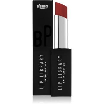 BPerfect Lip Library Satin ruj crema culoare Scarlet 3 g