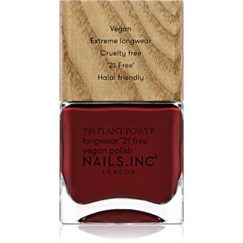 Nails Inc. Vegan Nail Polish lac de unghii cu rezistenta indelungata culoare Swear By Salutation 14 ml