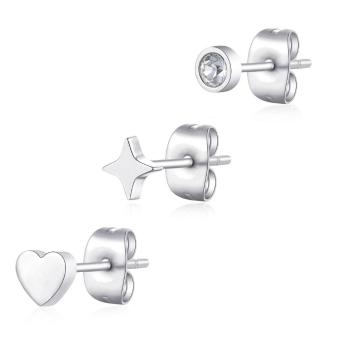 S`Agapõ Set de trei cercei Love CLICK SCK163
