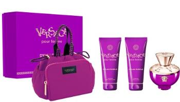 Versace Dylan Purple - EDP 100 ml + loțiune de corp 100 ml + gel de duș 100 ml + pungă cosmetică