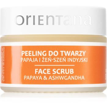 Orientana Papaya & Ashwagandha Face Scrub masca faciala hidratanta 50 g