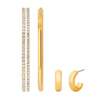 Michael Kors Set de bijuterii de lux placat cu aur MKJ8451CZSET (2x brățări, cercei)