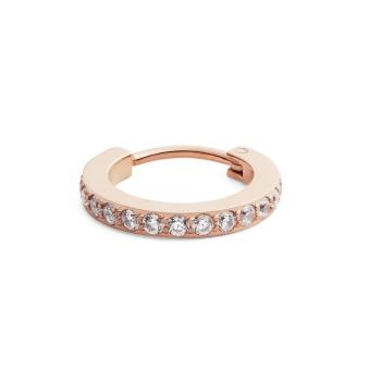 Daniel Wellington Cercel single din bronz cu finisaj strălucitor, decorat cu cristale DW00400861