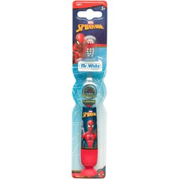 Marvel Spiderman Flashing Toothbrush perie de dinti fin pentru copii 3y+ 1 buc