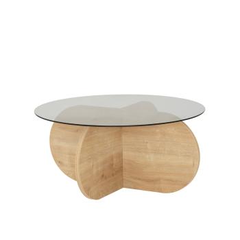 Masă de cafea Bubble Sapphire Oak Fume, maro