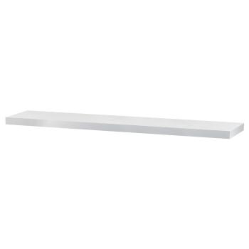 Raft de perete alb mat, 120 x 24 x 4 cm, alb