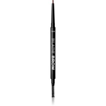 Revolution Relove Blade Brow creion pentru sprancene cu pensula culoare Dark Brown 0,1 g