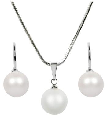 Levien Set de colier și cercei Pearl Pearl escent White SET-041