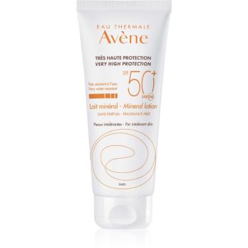 Avène Sun Mineral Lotion Lapte de protecție fără chimicale și parfum SPF 50+ 100 ml